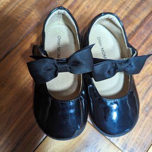 Otter MOMO Black Patent Toddler Girl Shoes